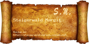 Steigerwald Margit névjegykártya
