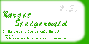 margit steigerwald business card